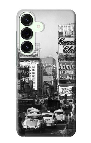 S0182 New York Vintage Etui Coque Housse pour Samsung Galaxy S25 Plus