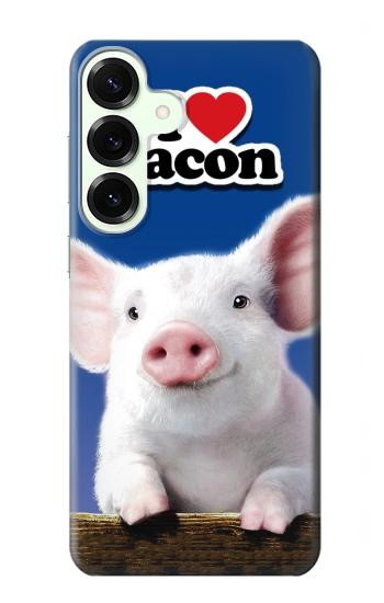 S0608 Je aime Bacon bébé mignon de porc Etui Coque Housse pour Samsung Galaxy S25 Plus
