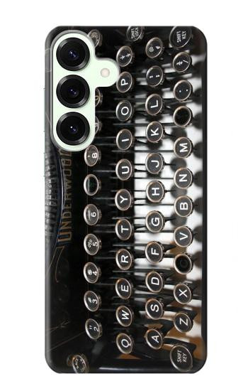 S0620 Machine à écrire Etui Coque Housse pour Samsung Galaxy S25 Plus