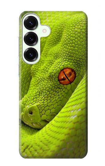 S0785 Serpent vert Etui Coque Housse pour Samsung Galaxy S25 Plus