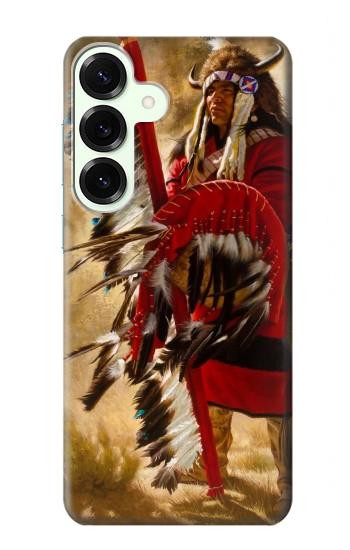 S0817 indien rouge Etui Coque Housse pour Samsung Galaxy S25 Plus