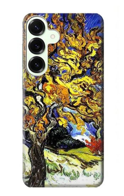 S0902 Mûrier Van Gogh Etui Coque Housse pour Samsung Galaxy S25 Plus