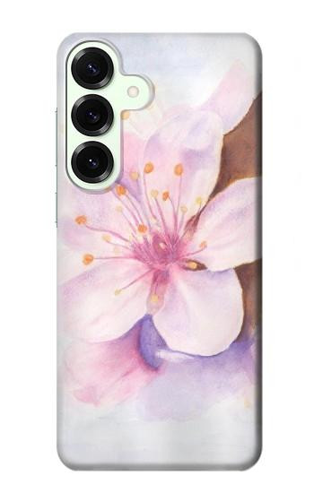 S1415 Fleur de Sakura Art Etui Coque Housse pour Samsung Galaxy S25 Plus