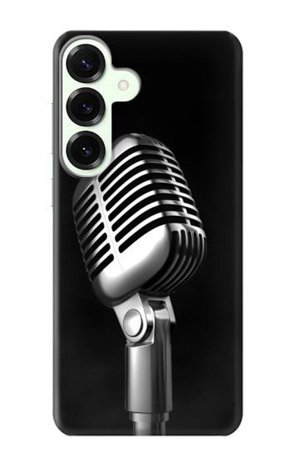 S1672 Rétro Musique Jazz Microphone Etui Coque Housse pour Samsung Galaxy S25 Plus