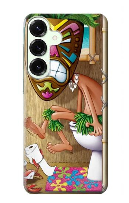 S1702 Tiki Homme Toilette Etui Coque Housse pour Samsung Galaxy S25 Plus