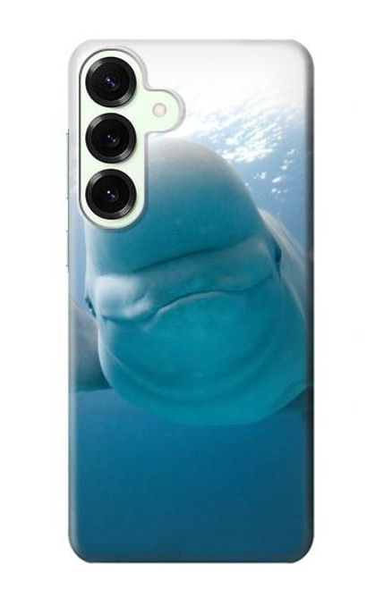 S1801 Béluga Sourire baleine Etui Coque Housse pour Samsung Galaxy S25 Plus