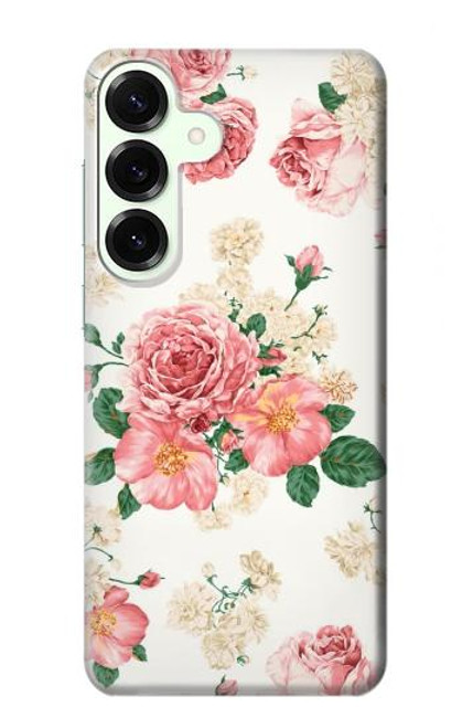 S1859 Motif Rose Etui Coque Housse pour Samsung Galaxy S25 Plus