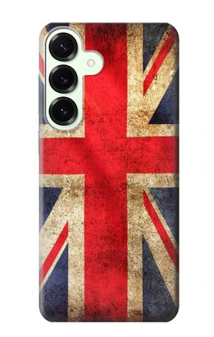 S2303 Drapeau britannique UK Millésime Etui Coque Housse pour Samsung Galaxy S25 Plus