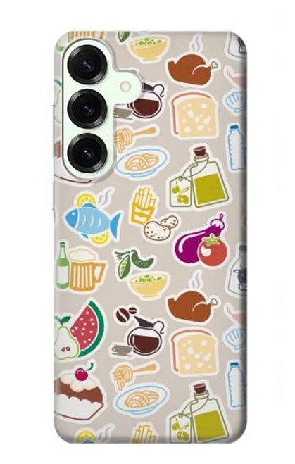S2321 Aliments et boissons sans soudure Etui Coque Housse pour Samsung Galaxy S25 Plus