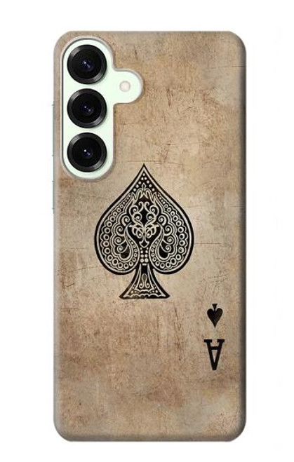 S2928 Ace Carte pique millésimé Etui Coque Housse pour Samsung Galaxy S25 Plus
