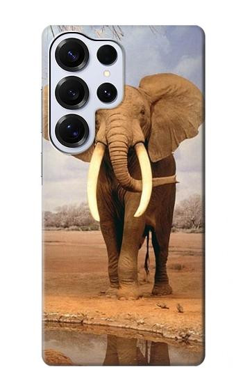 S0310 éléphant d'Afrique Etui Coque Housse pour Samsung Galaxy S25 Ultra
