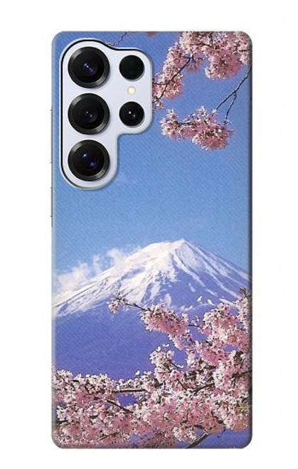 S1060 Mont Fuji Sakura fleur de cerisier Etui Coque Housse pour Samsung Galaxy S25 Ultra