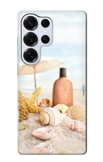S1425 Seashells sur la plage Etui Coque Housse pour Samsung Galaxy S25 Ultra