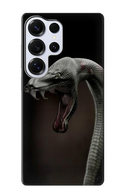 S1597 Noir Mamba Serpent Etui Coque Housse pour Samsung Galaxy S25 Ultra