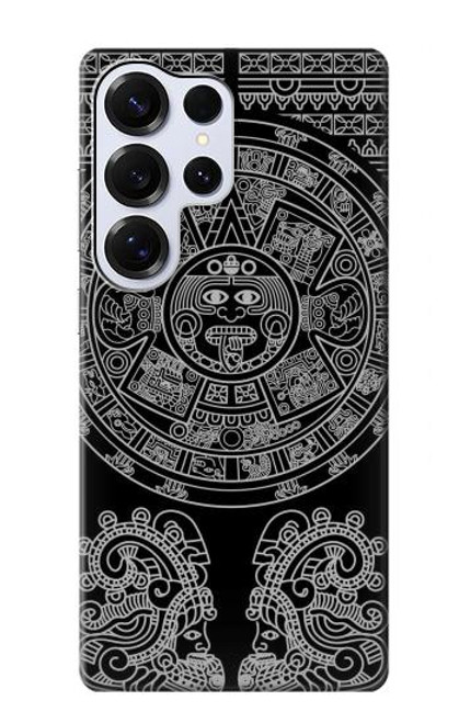 S1838 Motif maya Etui Coque Housse pour Samsung Galaxy S25 Ultra