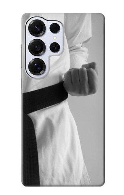 S1931 Noir Ceinture de karaté Etui Coque Housse pour Samsung Galaxy S25 Ultra