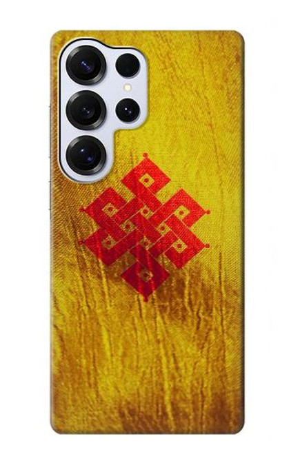S2318 Noeud éternel méditation bouddhiste spirituelle Etui Coque Housse pour Samsung Galaxy S25 Ultra