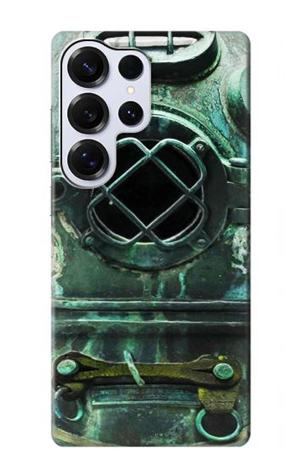 S2632 Antique Mer Profonde Millésime Casque de plongée Etui Coque Housse pour Samsung Galaxy S25 Ultra