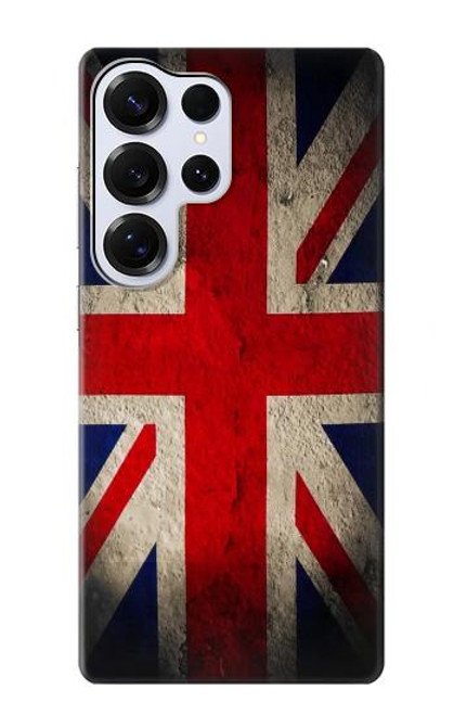 S2894 Drapeau britannique millésimé Etui Coque Housse pour Samsung Galaxy S25 Ultra
