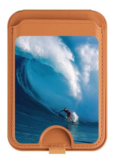S0438 Hawaii Surf Magnetic Card Holder Wallet Stand with MagSafe for iPhone 16 15 14 13 Pro Max