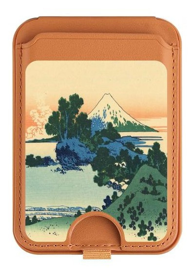 S2075 Katsushika Hokusai Le Inume Pass Kai Magnetic Card Holder Wallet Stand with MagSafe for iPhone 16 15 14 13 Pro Max