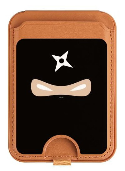 S2466 Ninja Shuriken Magnetic Card Holder Wallet Stand with MagSafe for iPhone 16 15 14 13 Pro Max