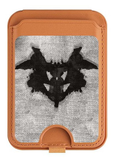 S2549 Rorschach Test de psychologique Magnetic Card Holder Wallet Stand with MagSafe for iPhone 16 15 14 13 Pro Max