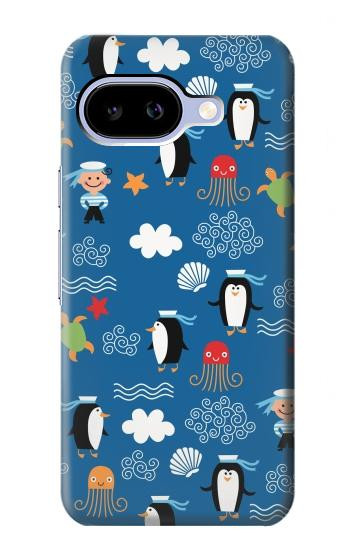 S2572 Motif Marin Penguin Etui Coque Housse pour Google Pixel 9a