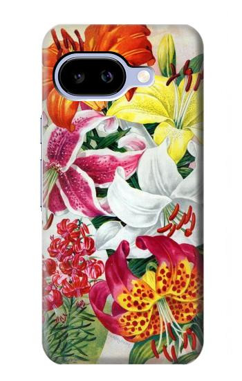 S3205 Fleurs Art Retro Etui Coque Housse pour Google Pixel 9a
