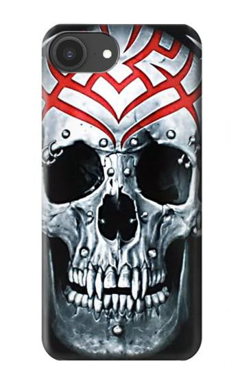 S0223 crâne Tatouage Etui Coque Housse pour iPhone 16e, 17e