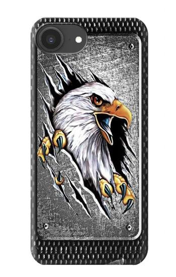 S0855 Aigle Métal Etui Coque Housse pour iPhone 16e, 17e