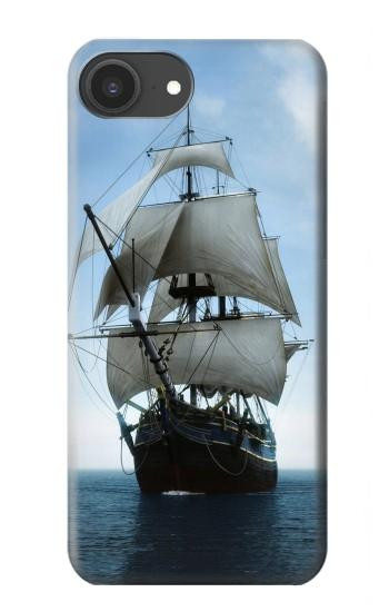 S1096 Bateau à voile dans un océan Etui Coque Housse pour iPhone 16e