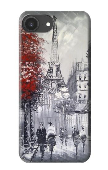 S1295 Peinture Eiffel de Paris Etui Coque Housse pour iPhone 16e, 17e