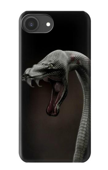 S1597 Noir Mamba Serpent Etui Coque Housse pour iPhone 16e, 17e