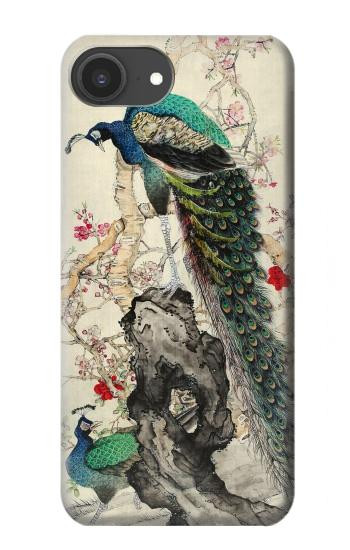 S2086 Peinture Paon Etui Coque Housse pour iPhone 16e, 17e