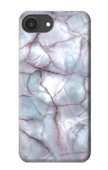 S2316 Bleu foncé Marbre Texture graphique Imprimer Etui Coque Housse pour iPhone 16e, 17e