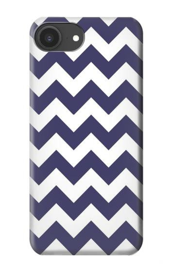 S2345 Marine Bleu Shavron Zig zag Etui Coque Housse pour iPhone 16e, 17e