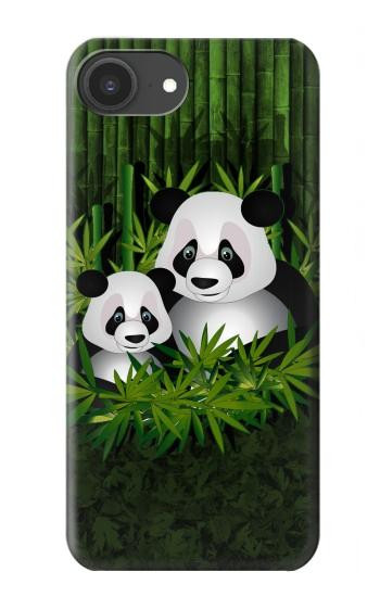 S2441 Forêt de Bambous de la famille Panda Etui Coque Housse pour iPhone 16e, 17e