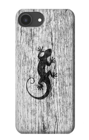 S2446 Gecko bois imprimé graphique Etui Coque Housse pour iPhone 16e, 17e