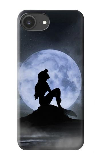 S2668 Silhouette sirène Lune Nuit Etui Coque Housse pour iPhone 16e, 17e