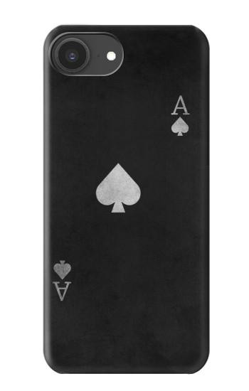 S3152 Noir Ace of Spade Etui Coque Housse pour iPhone 16e, 17e