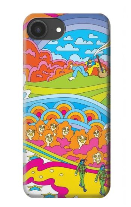 S3407 hippie Art Etui Coque Housse pour iPhone 16e