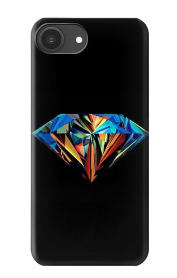 S3842 Diamant coloré abstrait Etui Coque Housse pour iPhone 16e, 17e