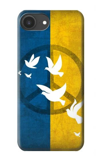 S3857 Colombe de la paix drapeau ukrainien Etui Coque Housse pour iPhone 16e, 17e