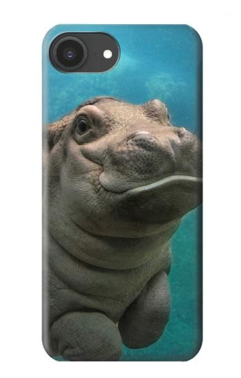 S3871 mignon, bébé, hippopotame, hippopotame Etui Coque Housse pour iPhone 16e, 17e