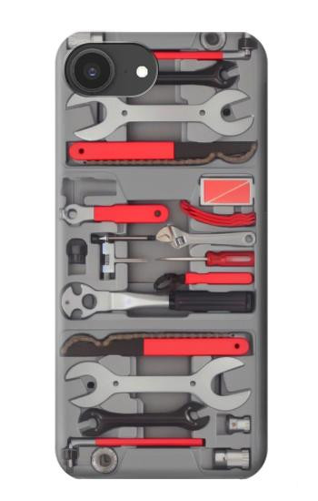 S3921 Outil de réparation de vélo Peinture graphique Etui Coque Housse pour iPhone 16e, 17e