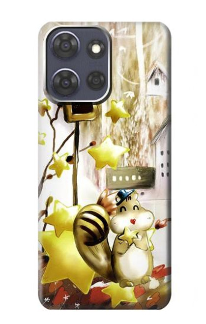 S0109 Écureuil mignon Dessin animé Etui Coque Housse pour Motorola Moto G Power (2025)