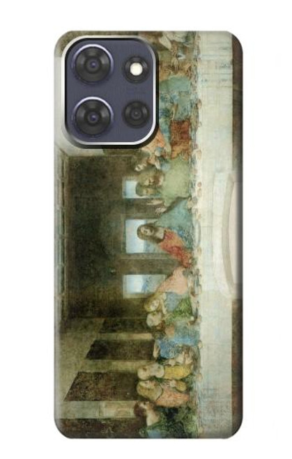 S0173 Leonardo Da Vinci La Cène Etui Coque Housse pour Motorola Moto G Power (2025)