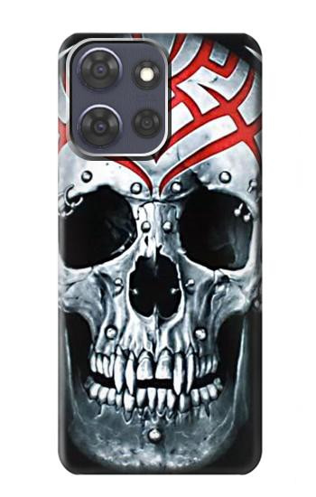 S0223 crâne Tatouage Etui Coque Housse pour Motorola Moto G Power (2025)