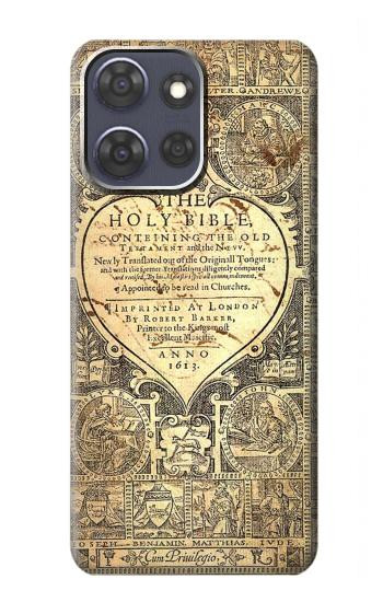 S0330 Bible Etui Coque Housse pour Motorola Moto G Power (2025)